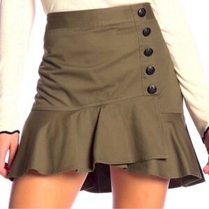 Veronica Beard Claremont Olive Skirt - 0